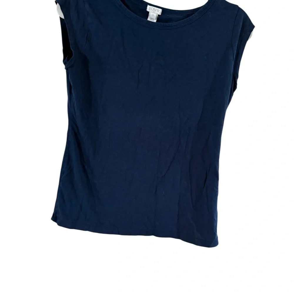 J Crew Navy Short Sleeve Tee